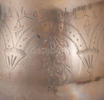 Alpakka jégvödör, jelzett, m: 17 cm