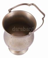 Alpakka jégvödör, jelzett, m: 17 cm