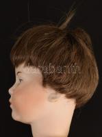 Régi fatestű porcelánfejű baba, Dávid csillagos jelzéssel, m: 38 cm