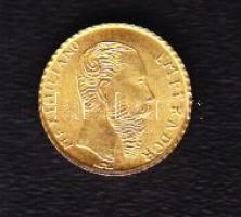 1865."Maximilian" Mexikói Pezó fantázia Au 0,5g