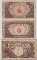Románia 1943-1947. 100L-10.000L T:VG
Romania 1943-1947. 100 Lei - 10.000 Lei C:VG