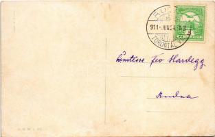 1911 Der goldene Mittelweg. B.K.W.I. 907-6. / men playing pool s: Schönpflug (fl)