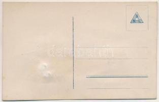 Teniszező gyerek, mozgó szemű képeslap / child playing tennis, moving eye postcard (fl)