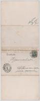 1910 Berlin, Museum, Dom, K. Schloss, Kaiser Wilhelm-Denkmal / 4-tiled folding panoramacard with mus...