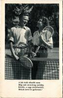 A két örök ellenfél....teniszező pár / couple playing tennis (EK)