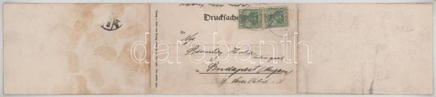 1906 Heidelberg. 3-tiled folding panoramacard (fl)