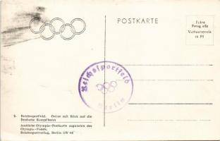 Olympische Spiele Berlin 1936. Reichssportfeld. Osttor mit Blick auf die Deutsche Kampfbahn / 1936 S...