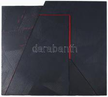 Hajdú László (1938-): Fekete domborzat, 2003. Olaj, vászon, karton, fa. Jelzett a hátoldalán. 67x75 cm.