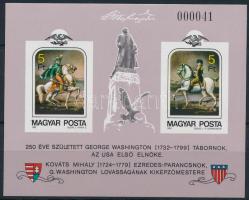 1982 George Washington vágott blokk