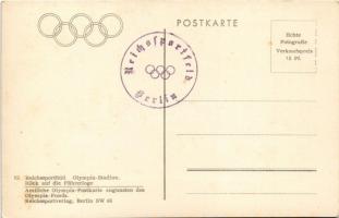 Reichssportfeld, Olympia-Stadion. Blick auf die Führerloge / 1936 Summer Olympics, Olympic Games in ...