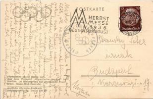 1936 Olympische Spiele Berlin 1936. Aus dem Festspiel "Olympische-Jugend" im Stadion. Im H...