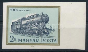 1968 Évfordulók (VI.) - 100 éves a MÁV ívszéli vágott bélyeg