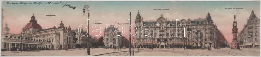 1905 Frankfurt am Main, Schauspielhaus, Gutleutstraße, Kronprinzenstraße, Palast-Hotel Fürstenhof, K...