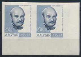1960 Arcképek (II.) - Semmelweis Ignác vágott ívsarki pár