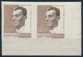 1960 Arcképek (II.) - F. Joliot-Curie vágott ívsarki pár