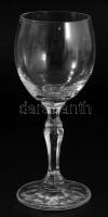Kristály likőrös pohár szett, 6 darab, hibátlan, m: 13,5 cm