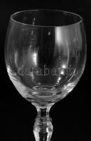 Kristály likőrös pohár szett, 6 darab, hibátlan, m: 13,5 cm