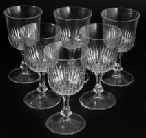 Kristály likőrös pohár szett, 6 darab, hibátlan, m: 12 cm