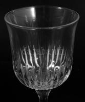 Kristály likőrös pohár szett, 6 darab, hibátlan, m: 12 cm