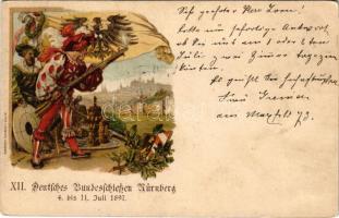 1900 XII. Deutsches Bundesschießen Nürnberg 4. bis 11. Juli 1897 / German federal shooting champions...
