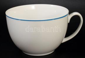 Hollóházi 6 darab tejes csésze alátéttel, jelzett, hibátlan, d: 17 cm