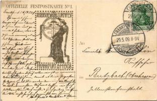 1909 Gut Heil! Elftes deutsches Turnfest zu Frankfurt am Main 1908 / Frankfurt Sport Festival advert...