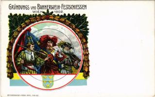 1902 Gründungs und Bannerweih-Festschiessen Wien 1902 / Austrian Shooting Competition in Vienna, tar...
