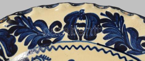 Ilyés Mihály Korond nagyméretű falitál jelzett, kis mázkopással, d: 43 cm