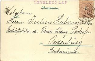 1899 Willkommen Gut-Heil. Turnfest! / German Gymnastics Festival advertisement art postcard. Kunstan...