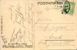 Turnfest. Gut Heil-Verlag Leipzig, Gut Heil-Serie Karte Nr. 12. / German Gymnastics Festival art pos...