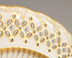 Herendi Bouquet de Saxe mintás dísztányér, jelzett, hibátlan, d: 22 cm