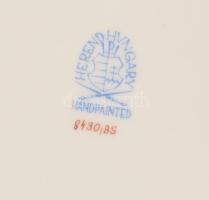 Herendi Bouquet de Saxe mintás dísztányér, jelzett, hibátlan, d: 22 cm