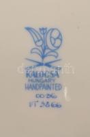 Kalocsai porcelán 2 darab dísztányér, jelzett, hibátlan, d: 24 cm