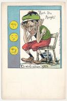 Hast du Angst? Es wird schon gehn. Verlag Arno Pries (Leipzig) / Do you have anxiety? It shall pass ...