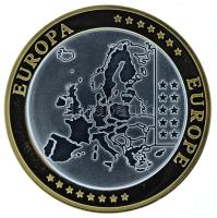 2002-2010 k. "Emlékérem az euróövezet országainak közös valutájáról - Belgium" aranyozott,...