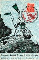 1955 Catania, 2. Campionato Siciliano Pesca Subacquea / 2nd Sicilian Spearfishing Championship. TCV ...