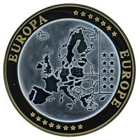 2002-2010 k. "Emlékérem az euróövezet országainak közös valutájáról - Luxemburg" aranyozot...
