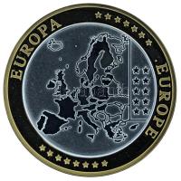 2002-2010 k. "Emlékérem az euróövezet országainak közös valutájáról - Szlovákia" aranyozot...