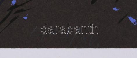 Hajdú László (1938-): Kereszt, 1991. Szitanyomat, papír. Jelzett. Művészpéldány E/A I/XV számozással...