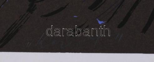 Hajdú László (1938-): Kereszt, 1991. Szitanyomat, papír. Jelzett. Művészpéldány E/A I/XV számozással...