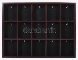 15 rekeszes zsebóratartó, 29x37 cm