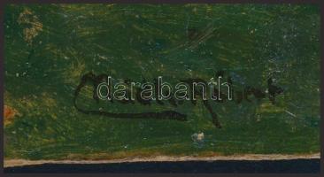 Nádler Róbert (1858-1938): Olivaerdőben. Olaj, karton. Jelezve jobbra lent. Kissé sérült. 25,5×30,5 ...