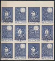 1973 Nikolausz Kopernikusz vágott szelvényes hatostömb (18.000) (2 bélyegen törés / fold)