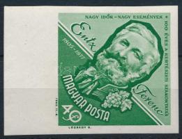 1963 Entz Ferenc vágott ívszéli bélyeg