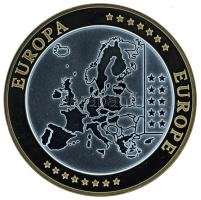 2002-2010 k. "Emlékérem az euróövezet országainak közös valutájáról - Szlovénia" aranyozot...