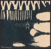 Arminius Hasemann (1888-1979): Spanyol kokott. Fametszet, papír, jelzett a metszeten. 20,5×16 cm