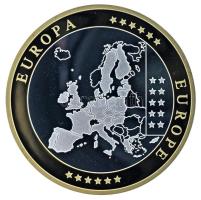 2002-2010 k. "Emlékérem az euróövezet országainak közös valutájáról - Ausztria" aranyozott...
