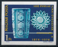 1978 100 éves az ajkai üveggyár vágott bélyeg