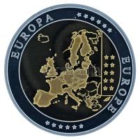 2002-2010 k. "Emlékérem az euróövezet országainak közös valutájáról - Ausztria" aranyozott...