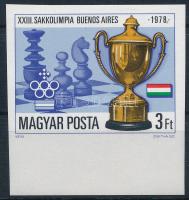 1979 Sakkolimpia vágott ívszéli bélyeg